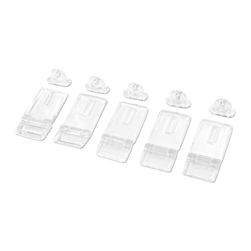 [AUSTRALIA] - T Tulead Mini Hinge Hasp Acrylic Hasp Buckle Box Clear Hinge Latch Hasp Lock Hinge Latch Buckles Pack of 5 