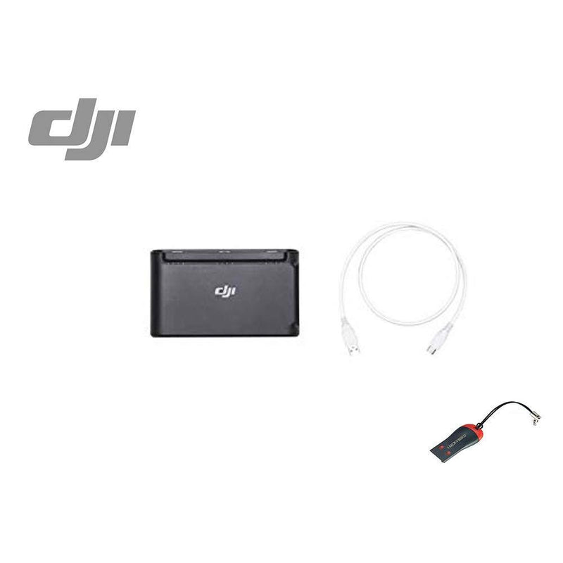 Mavic Mini Two-Way Charging Hub, Original Charging Hub for DJI Mavic Mini with Luckybird USB Reader (2-Way Charging Hub) 2-Way Charging Hub