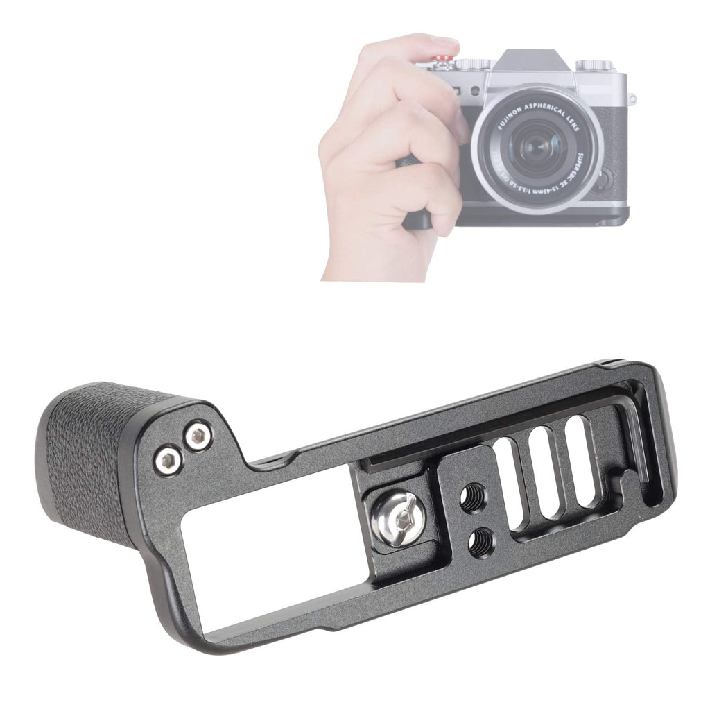 WEPOTO XT30-C Hand Grip Quick Release Plate L Bracket QR Plate Compatible with Fujifilm X-T30 X-T20 X-T10 Camera-Aluminium Leather