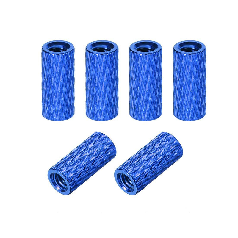 uxcell M3x10mm Aluminum Standoff with Mesh Texture Column Spacer for RC Airplane FPV Quadcopter CNC Royal Blue 6pcs