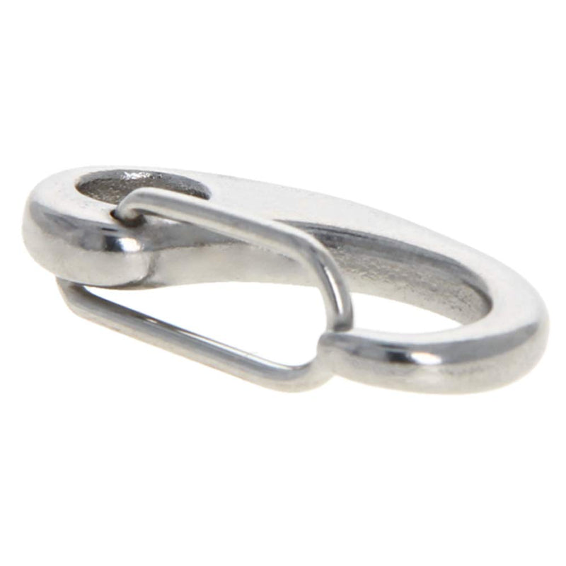 MroMax Carabiner Snap Hook, 304 Stainless Steel Spring Gate Snap Hook Clip 30mm/1.18" Length Marine Grade Lobster Claw, 4pcs M30