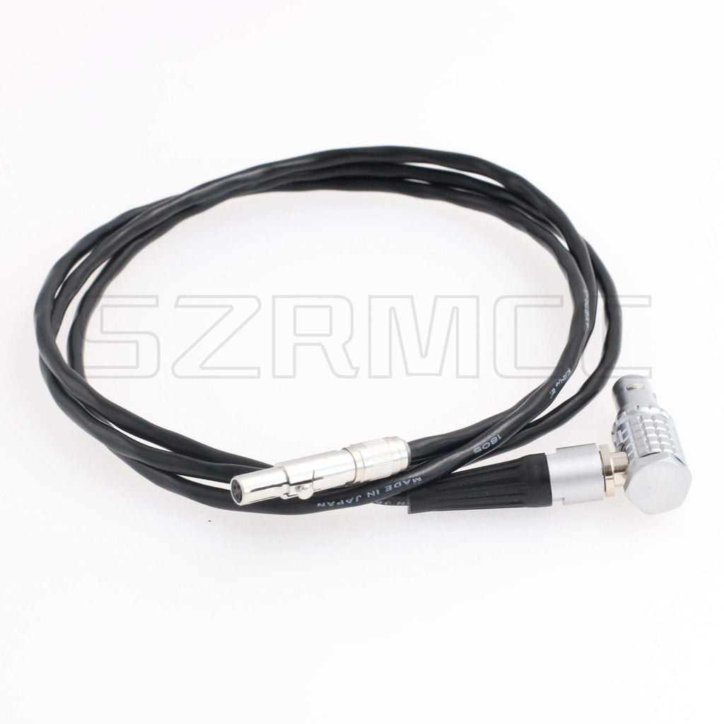 SZRMCC 0B 2 Pin Male to 3 Pin Female Power Cable for ARRI Camera to Odyssey7Q 7Q+ 7 Monitor (Right Angle) Right Angle