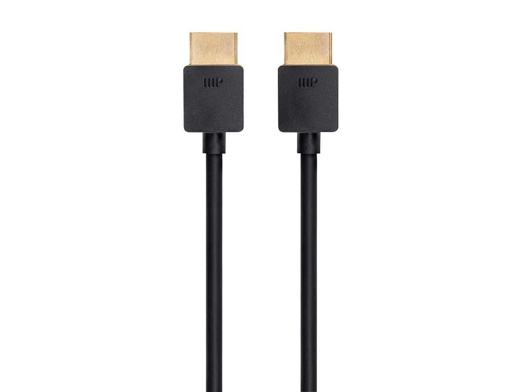 Monoprice Ultra 8K High Speed HDMI Cable - 3 Feet - Black, 48Gbps, 8K@60Hz, Dynamic HDR, eARC, Supports 3D Video and Multiview Video - Ultra Slim Series (139477)