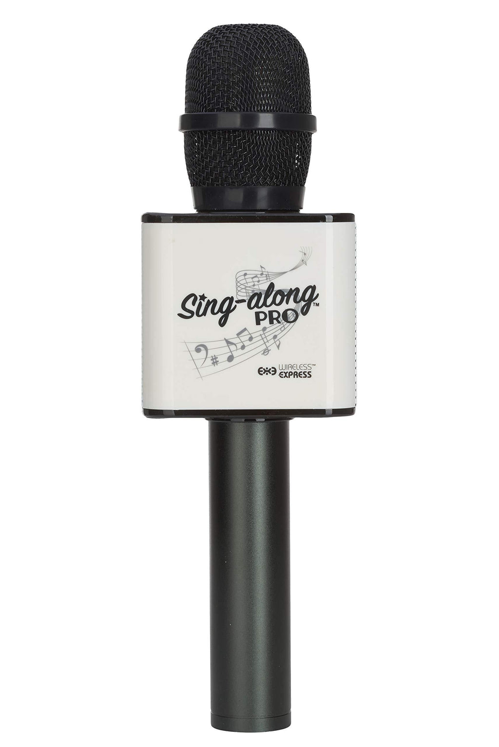 Sing-along PRO Bluetooth Microphone - Wireless Karaoke Microphone with Bluetooth for Kids and Adults - Portable Microphone for Home Karaoke - Sing-Along Mic with Stereo Audio - Black