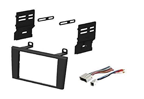 Car Stereo Dash Install Mount Kit and Wire Harness for Installing an Aftermarket Double Din Radio for 2004-2005 Ford Thunderbird and 2003-2006 Lincoln LS (no Factory nav Vehicles)