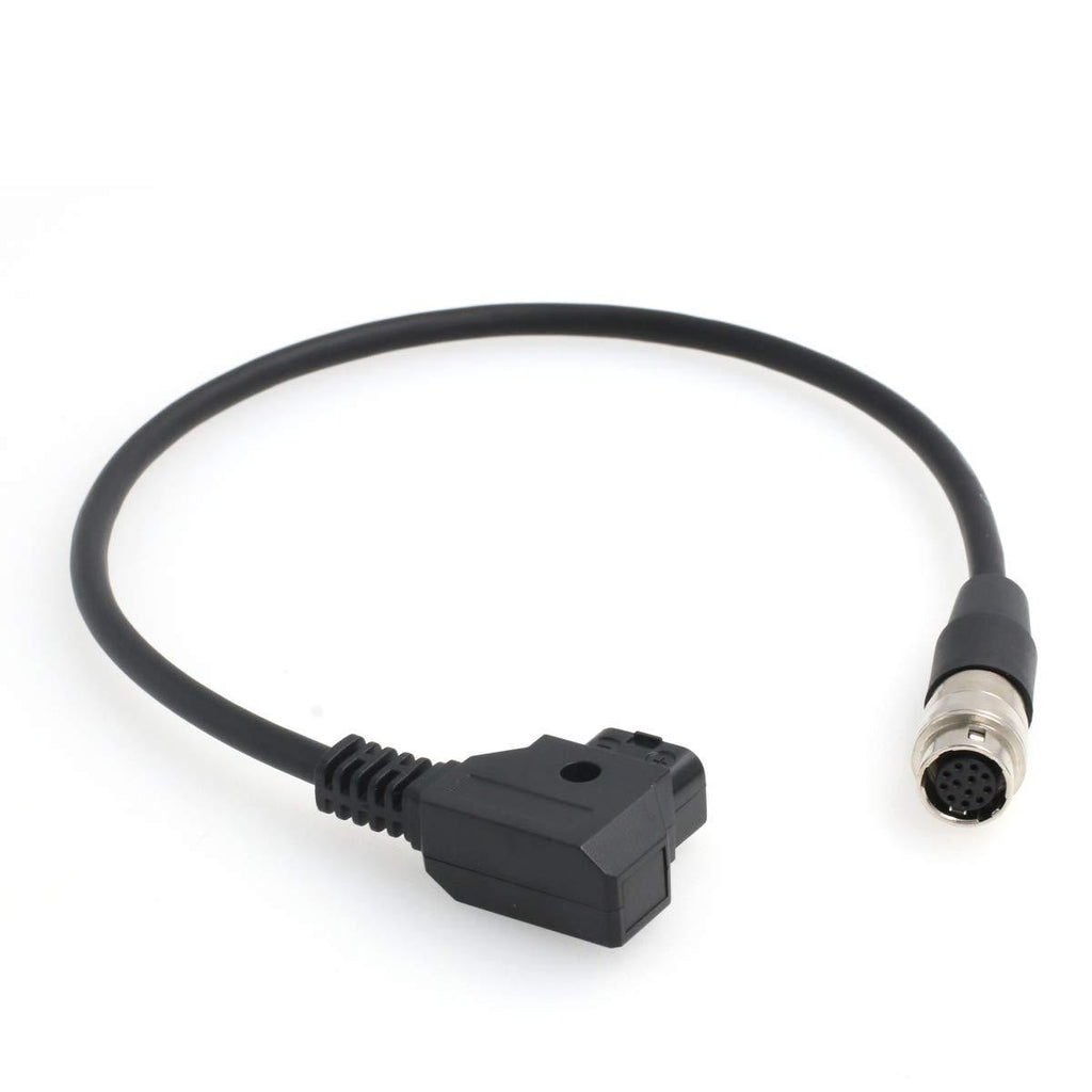 SZRMCC D-Tap to 12 Pin Hirose ENG B4 2/3" Lens Power Cable for Canon Fujinon Nikon (Straight Cable) Straight Cable