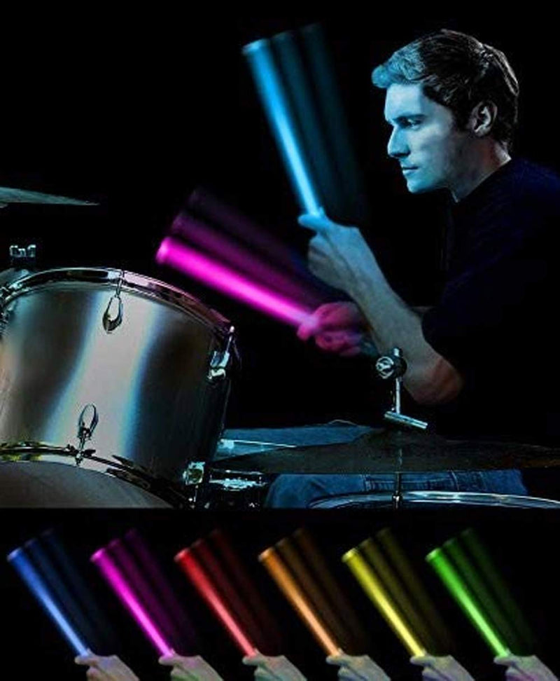 Light Stix Radial 360° LED Light Up Drumsticks - COLOR CHANGE |16 Unique Glowing Colors Change With Every Beat! NEW Premium 360° Radial Spring Provides Improved Performance, Durability, Sensitivity