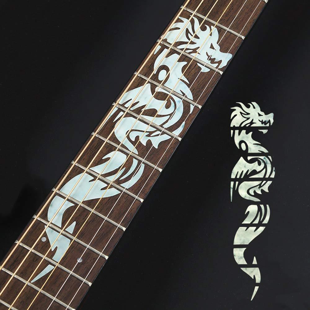 Guitar Fretboard Stickers Markers Inlay Sticker Decals for Guitar& Bass-Chinese Dragon