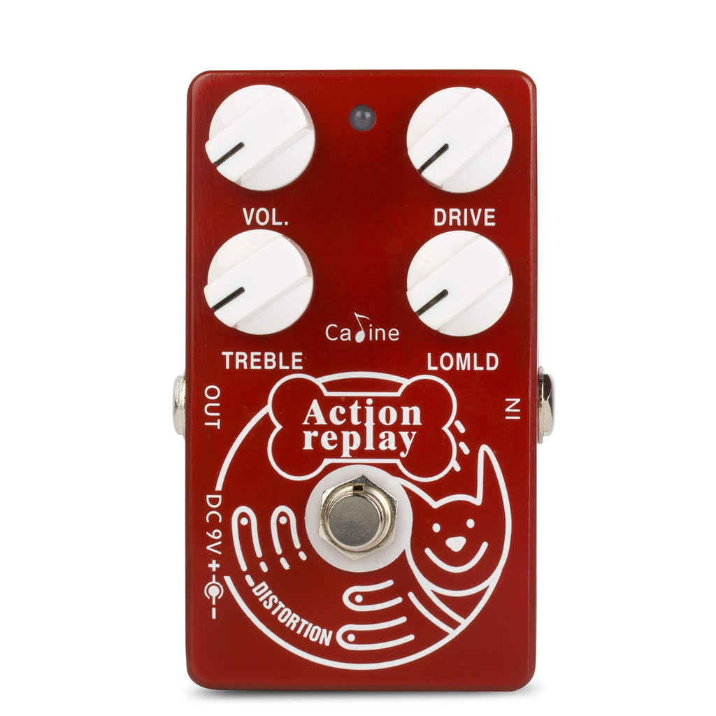 [AUSTRALIA] - Caline Distortion Guitar Effect Pedal - Classic Dyna Red distribution sound. The 4 knobs configuration gives you the famous Plexitone sound and that identifiable classic rock distortion CP-74 
