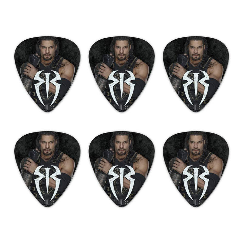 WWE Roman Reigns Locked and Loaded Novelty Guitar Picks Medium Gauge - Set of 6