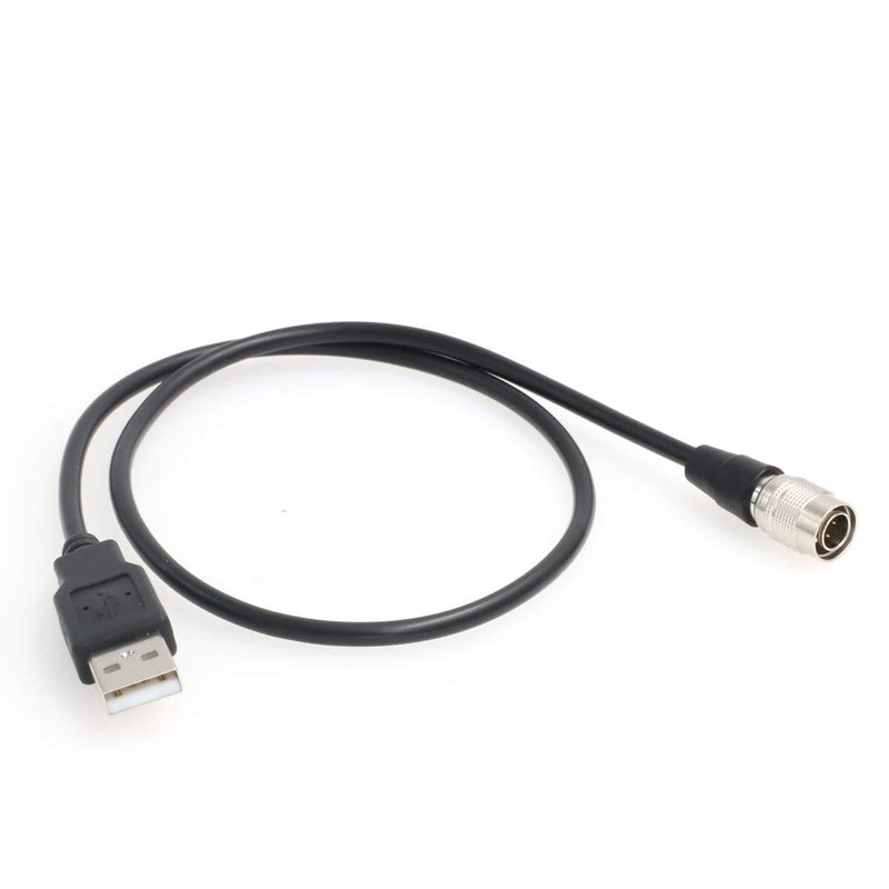 SZRMCC USB to Hirose 4 pin Male Power Cable for Zoom F4 F8 Sound Devices 633 644 688 Recorders (30cm) 30cm