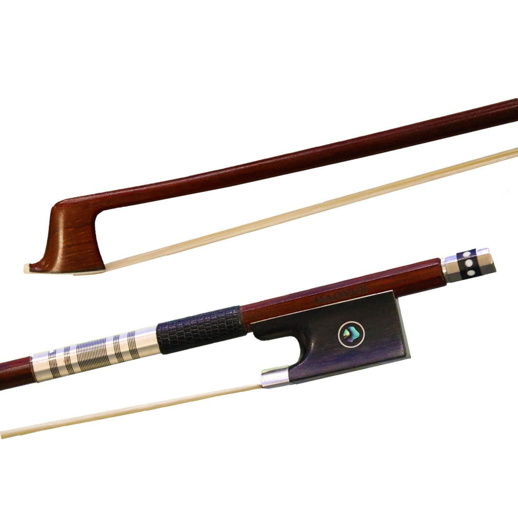HAOYUE Violin Bow - Violin Bows 4/4 Full Size - Brazilwood Violin Bow