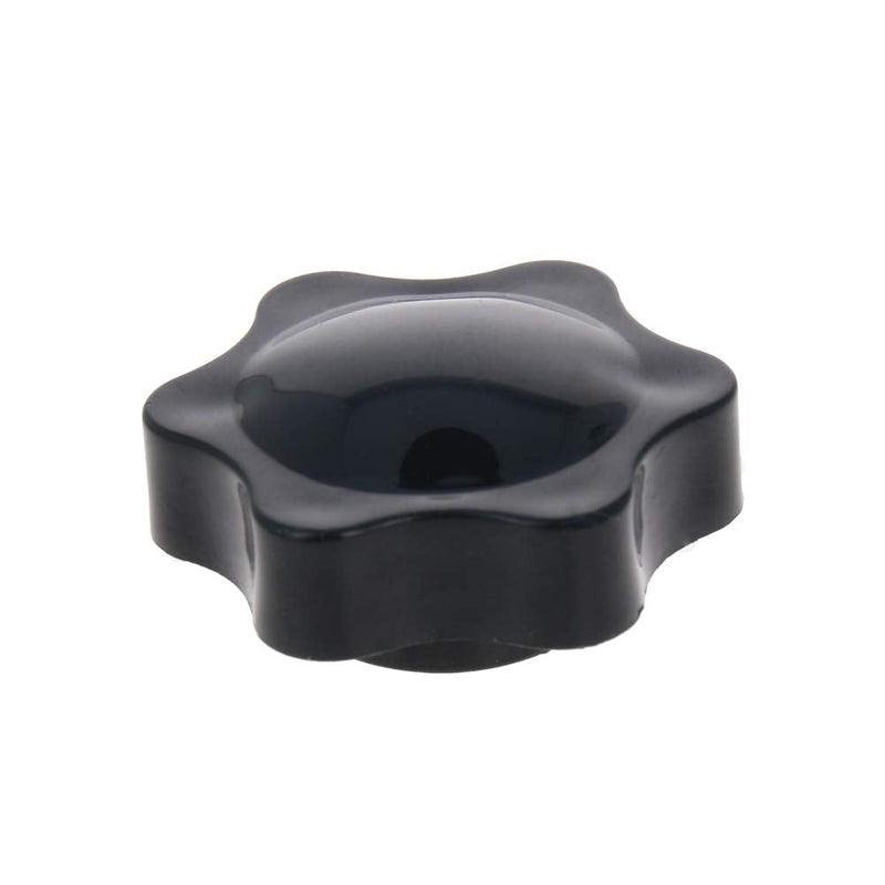MroMax Star Head Clamping Knob Handle-M10 x 38mm Female Threaded Black Plastic Screw-On for Mechanical Equipment 8Pcs M10