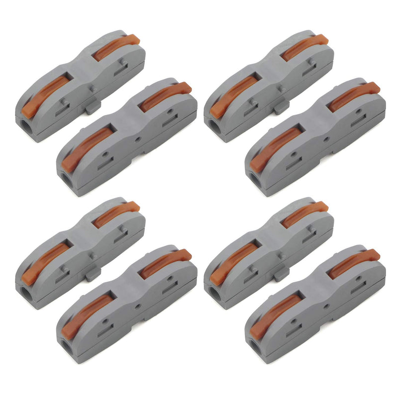 Kesell 60Pcs Wire Connector Lever Nut Compact LED Connector, DIY Splicing into 2/3/4/6 Way Butt Terminal Block Connectors SPL-1 Soft and Hard Wire Universal.