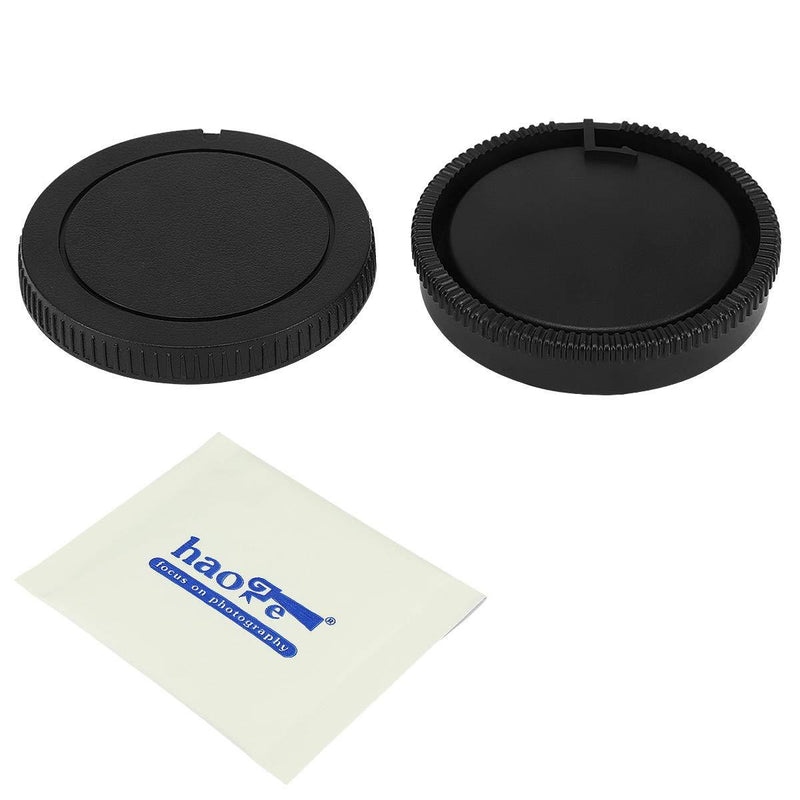 Haoge Camera Body Cap and Rear Lens Cap Cover Kit for Sony A A-Type Minolta AF Mount Camera Lens Such as A99 A99II A77 A77II A65 A68 A55 A57 A58 A33 A35 A37 A900 A850 A700 A700 for Sony A Mount