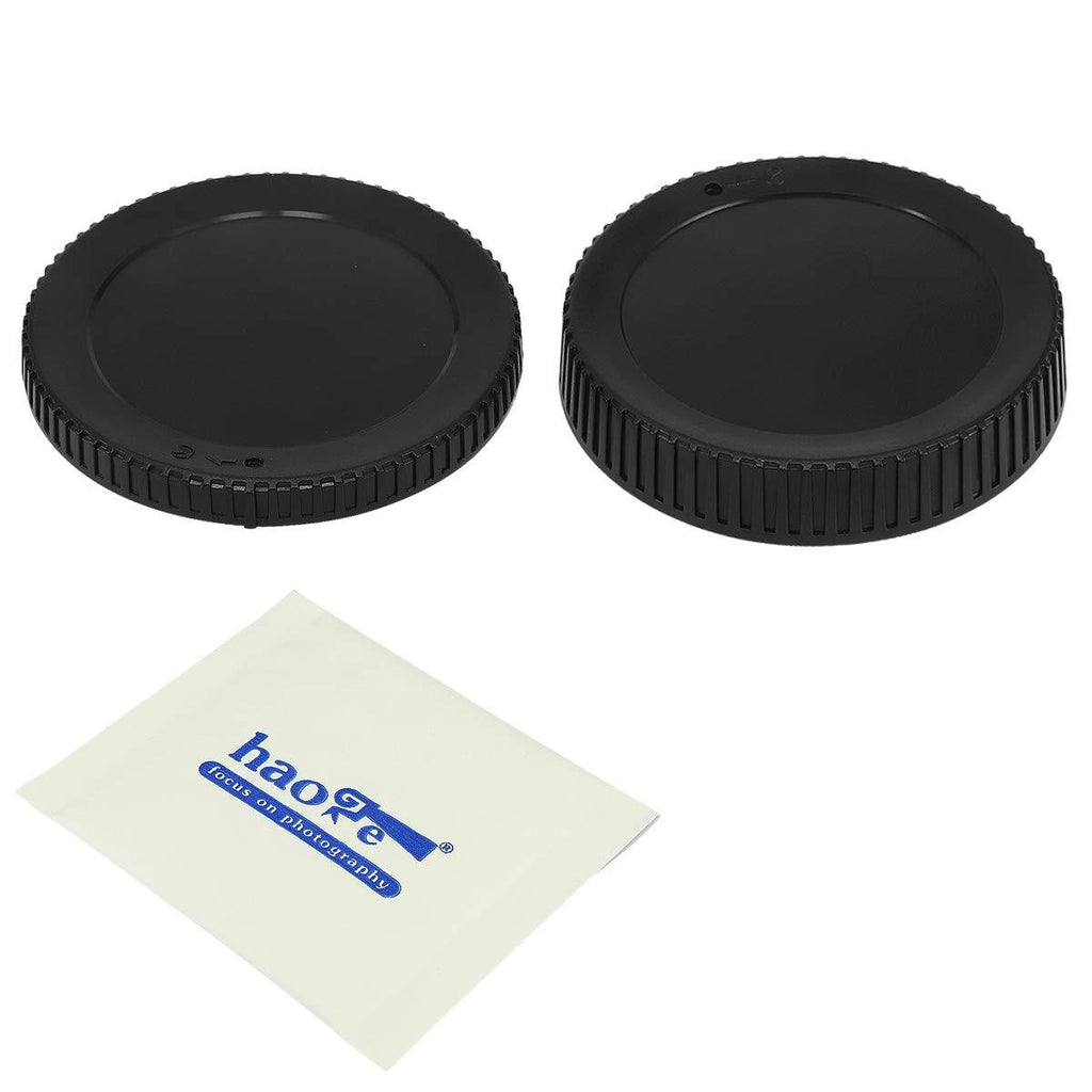 Haoge Camera Body Cap and Rear Lens Cap Cover Kit for Nikon Z Mount Camera Lens Z7II Z6II Z50 Z6 Z7 Replaces LF-N1 BF-N1