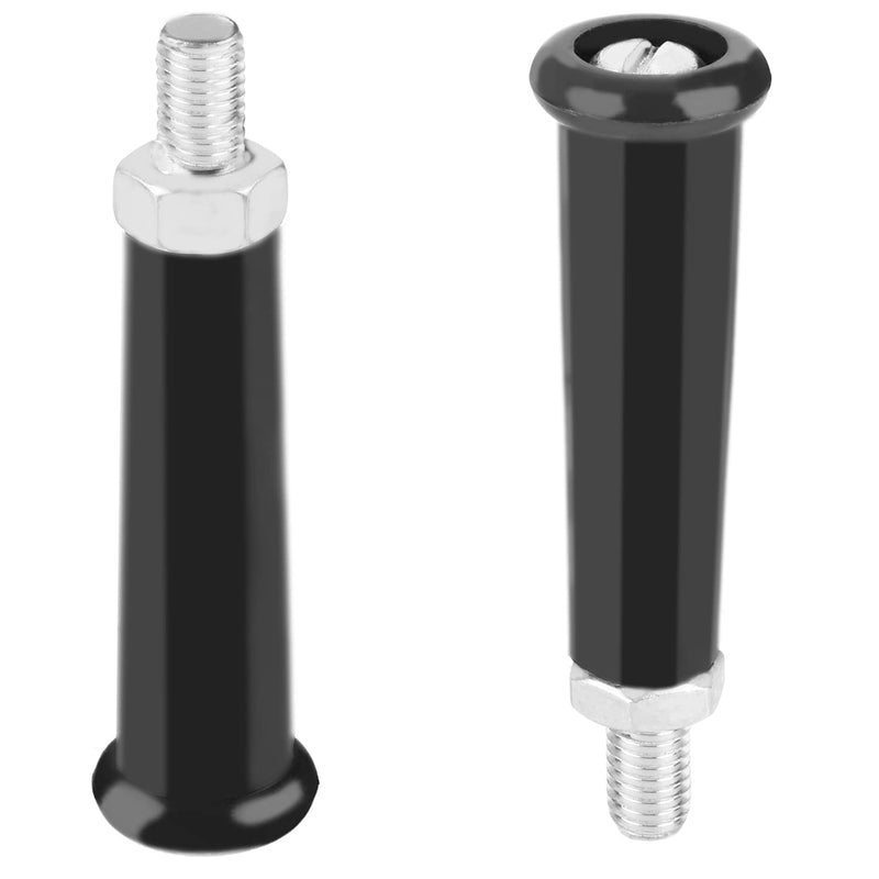 MroMax 2PCS Revolving Handles Screw Knobs Handgrips M10Threaded Plastic Metal Revolving Handle Grip