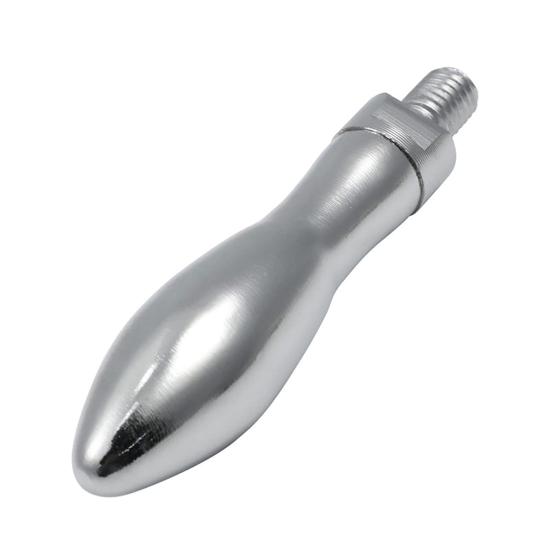 MroMax 1PCS Clamping Handles Screw Knobs Handgrips M10Threaded Steel Revolving Handle Grip Silver