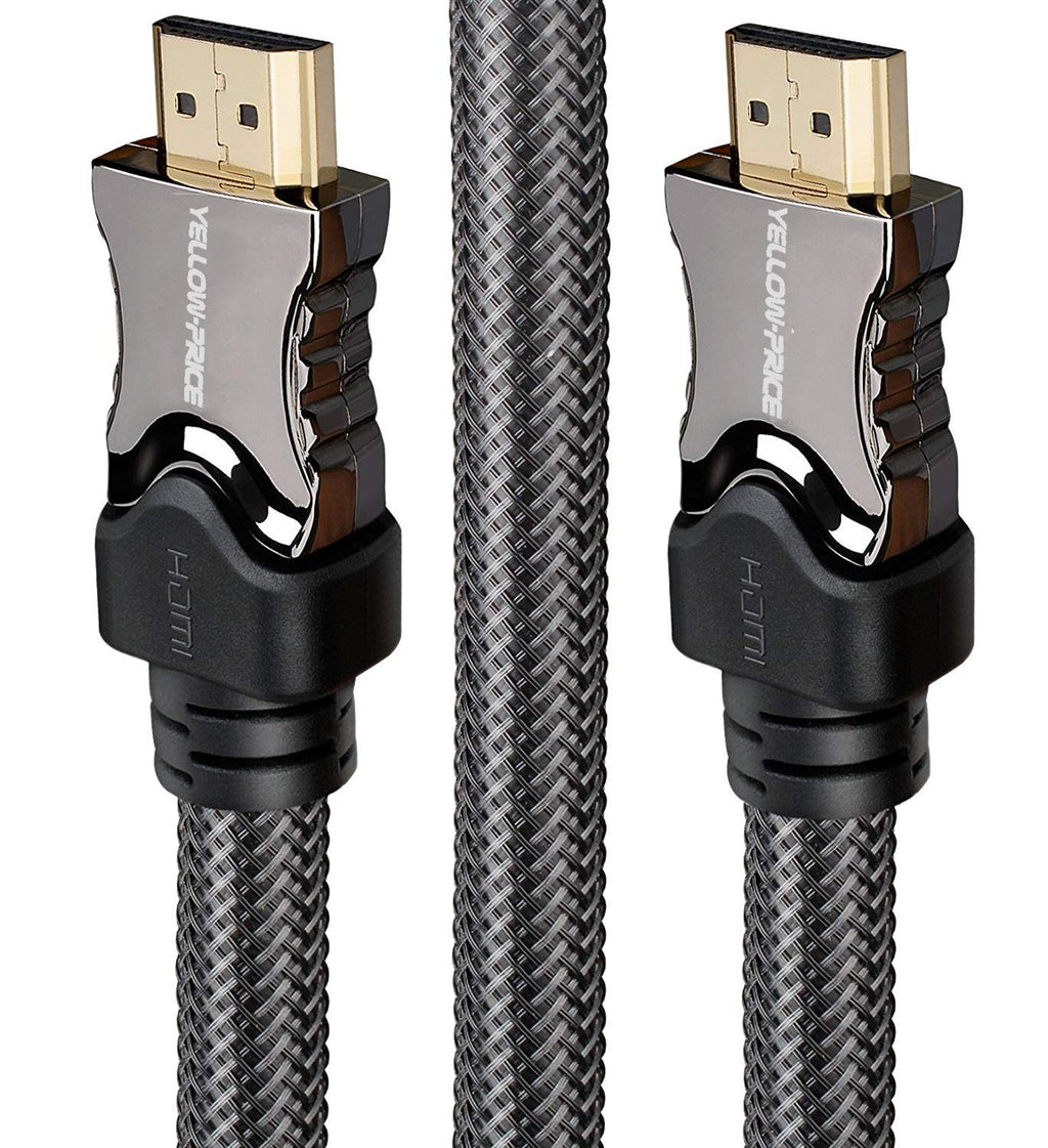 8K HDMI Cable 6ft, YELLOW-PRICE HDMI Cable 2.1 Support 8K@120Hz,4K@120Hz, 48Gbps, Support Dynamic HDR, Dolby Vision, eARC Compatible with Apple TV, Nintendo Switch, Roku, Xbox, PS4, Projector (1.5 FT) 1.5 FT