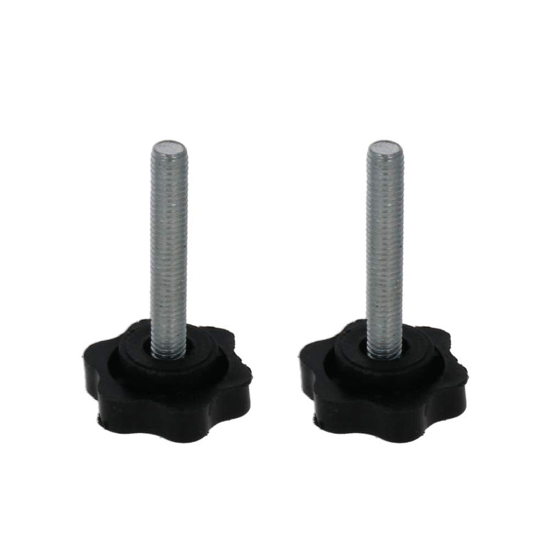 MroMax 2PCS M5x30mm Star Handle Knob Thread Replacement Tightening Screw Quick Disassembly Replacement Parts Clamping Handle Grip Screw Knob Black M5 x 30mm 25mm Head Dia