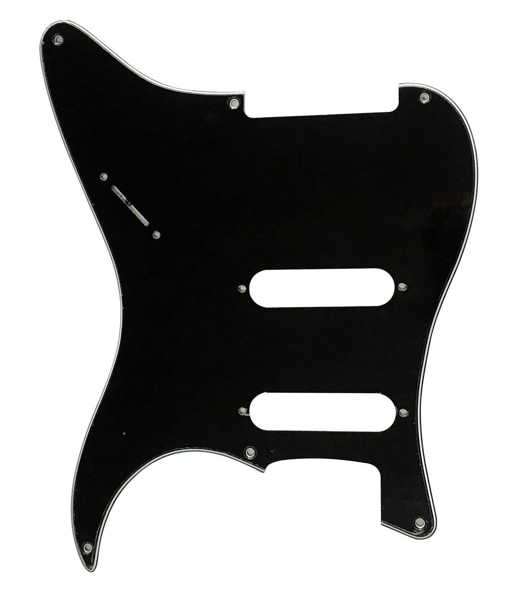 For Strat No Pots With 6 Screw Holes Guitar Pickguard Scratch Plate (3 Ply Black) 3 Ply Black