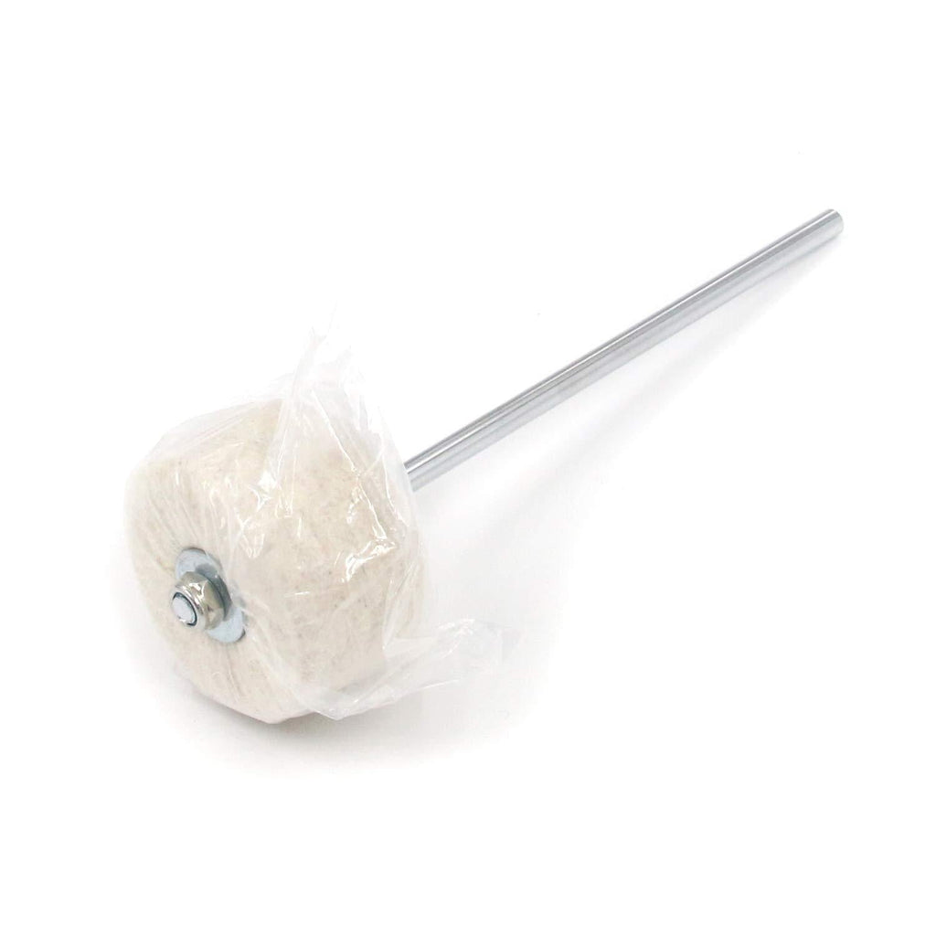 FarBoat Felt Drum Beater with Stinless Steel Shaft (White)