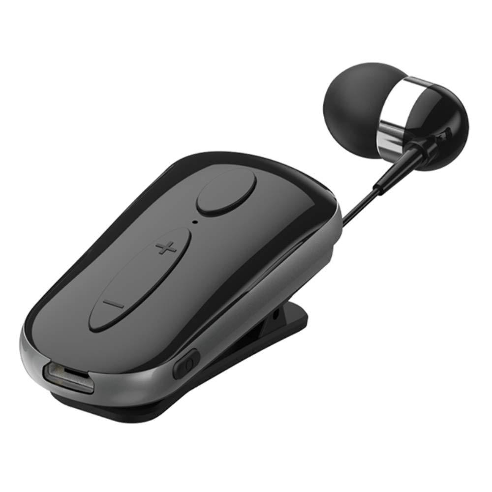 Bluetooth Headset Wireless Earpiece with Microphone for Cell Phones/iPhone/Samsung/Lg, HandsFree Calling Noise Cancelling, NILEWEI Bluetooth V4.1 Single Earbud for Office Trucker Driver(Retractable)