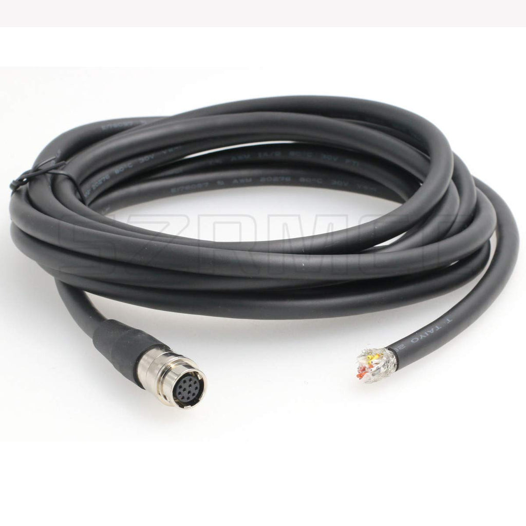 SZRMCC Hirose 12 Pin Female to Open End Power I/O Extension Cable for Industrial Camera (Female, 3m)