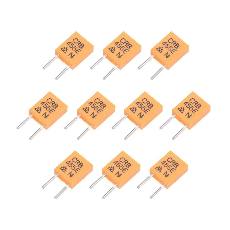 uxcell Ceramic Resonator Crystal Oscillator 455KHz 2 Pins DIP, Orange 10 Pieces