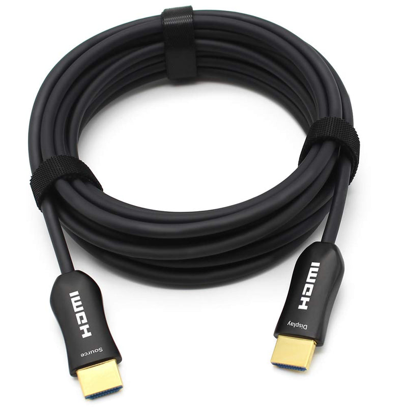 MavisLink HDMI Cable Fiber Optic 6ft 4K 60Hz HDMI2.0b 18Gbps HDR10 ARC HDCP2.2 YUV4:4:4/4:2:2/4:2:0 Slim Flexible for HDTV/Game Console/Projector/Home Theatre 4K_Black_Fiber_6FT