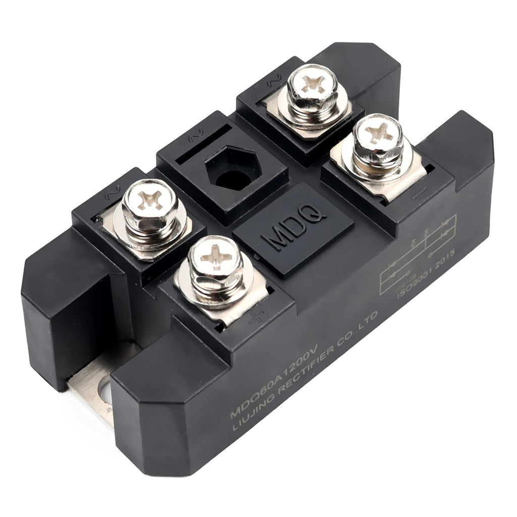 Fielect Single Phase Diode Module Bridge Rectifier 60A 1200V for MDQ-60A Model 1Pcs MDQ60A1200V 1Pcs