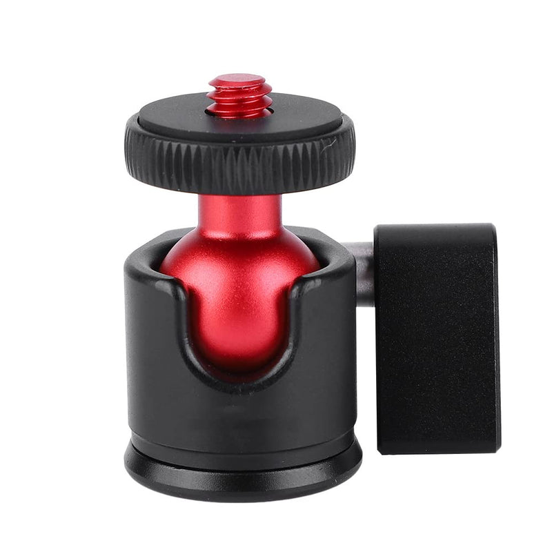 Tripod Head, Mini Ball Head Camera Mount, Aluminum Alloy Metal Ball Head, 360 Degree Camera Mount, 1/4" Screw Mount for DSLR Camera Fill Light