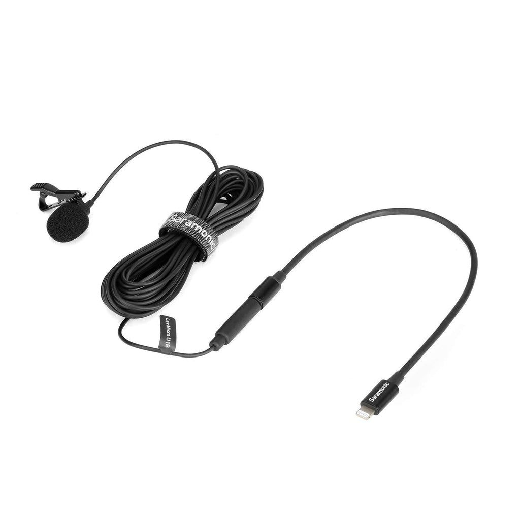 Saramonic Omnidirectional Lapel Microphone 6M Cable with MFi Certified Lightning Connector for iOS Devices 6M Microphone