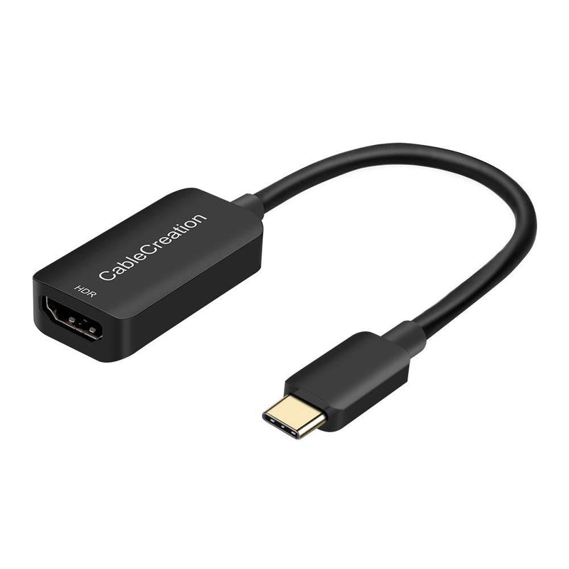 USB C to HDMI Adapter with 4K@60Hz HDR, CableCreation HDMI to USB Type C Converter, Compatible with MacBook Pro, iPad Pro 2020, Surface Go, XPS 13, Yoga 910, Galaxy S10 or Dex to TV, Monitor Male to Female