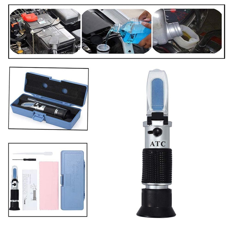 [AUSTRALIA] - Abuycs Antifreeze Refractometer for Glycol, Antifreeze, Coolant and Battery Acid, Measuring Freezing Point of Automobile Antifreeze, Urea Adblue Battery Fluid Condition Glass Water Tester ATC Tool 