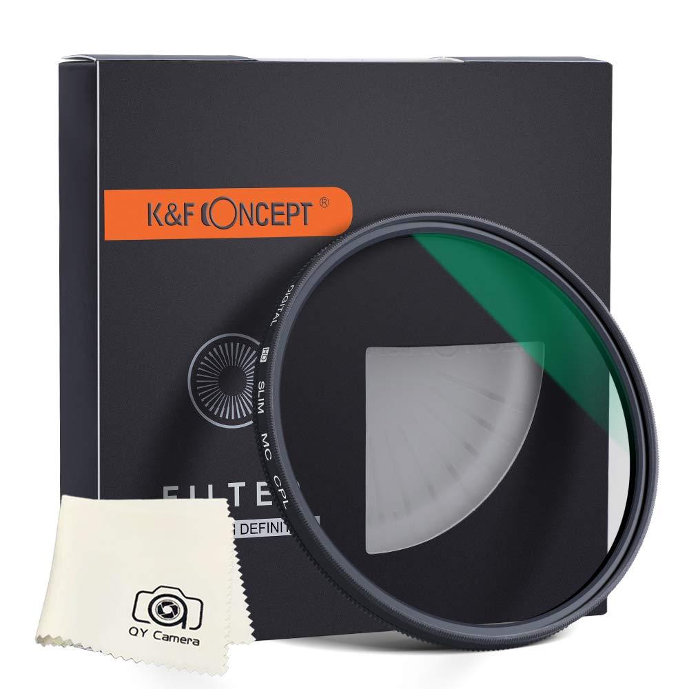K&F Concept 62mm Circular Polarizer Filter CPL Layer Super Slim Multi Coated CPL Lens Filter MC CPL 62mm