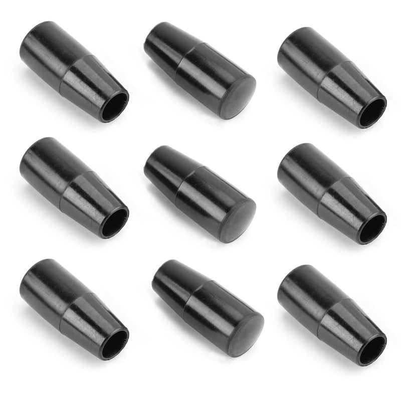 MroMax Handwheel M10 Female Thread Hand Grip Handle Plastic 50mm/1.97" Length Black 9pcs Cone-Black M10x50mm 9Pcs