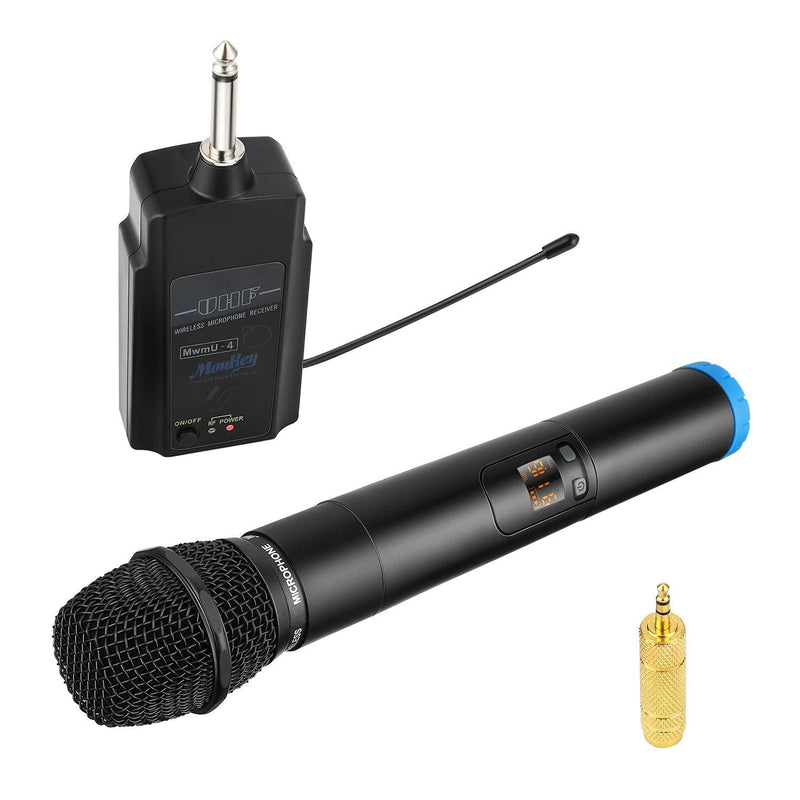[AUSTRALIA] - Moukey Wireless Microphone, UHF Dynamic Handheld Karaoke Mic Wireless Mic System for Karaoke, Singing, Stage, Wedding, Speech, Karaoke Machine, Amplifier, Mixer,PA System,Speakers - 164ft 