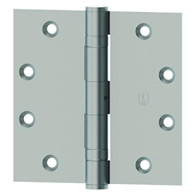 Hager 1279312L1 3-1/2" x 3-1/2" Full Mortise Five Knuckle Plain Bearing Standard Weight Hinge # 010912 Flat Black Finish