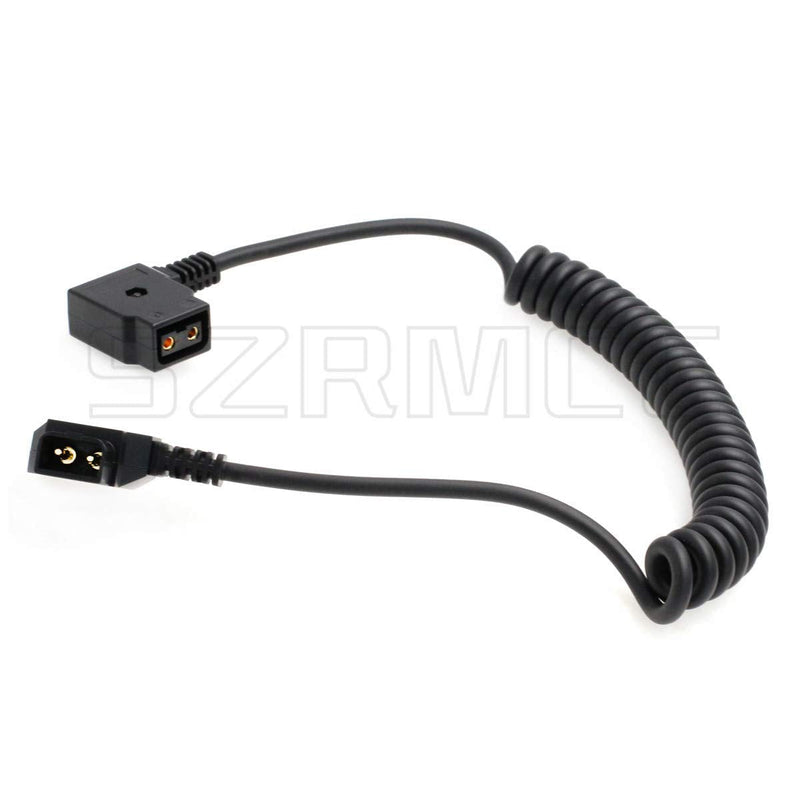 SZRMCC Interface Conversion Coiled Cable D-Tap 2 Pin Male to Female for IDX Anton-Bauer Battery ARRI Red Camera (Coiled Cable)