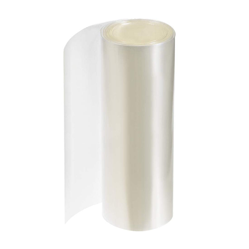 uxcell PVC Heat Shrink Tube 180mm Flat Width Wrap for Dual Layer 18650 3 Meter Clear 3.0 Meter