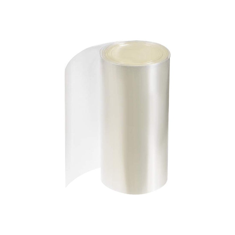 uxcell PVC Heat Shrink Tube 135mm Flat Width Wrap for Dual Layer 18650 2 Meter Clear