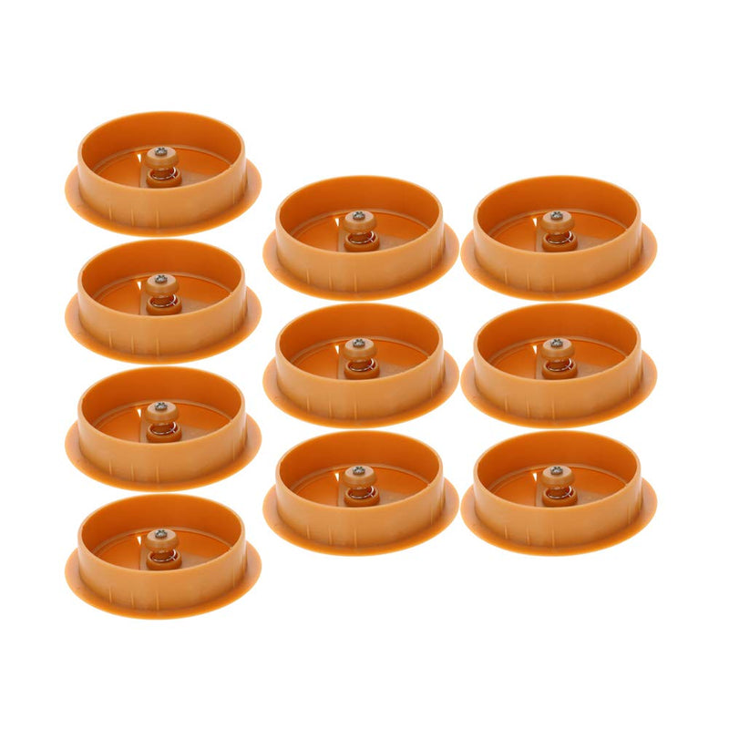 MroMax 2.36" Desk Grommet Plastic 60mm Cable Hole Cover Cord Desk Grommets Arrange Wires Organizer for Home Office Desk Cable Cord Yellow 10Pcs 60 mm Mounting Hole Diameter