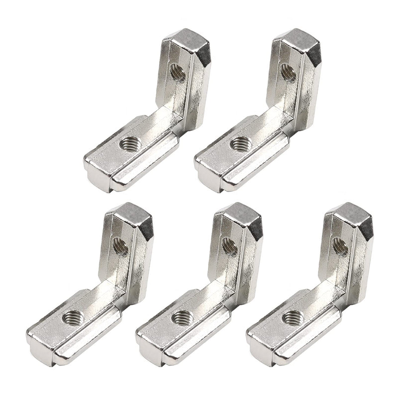 MroMax Internal Joint Bracket 1.46" x 1.22" (L x H), Internal Angle Connector 30 Series for Aluminum Extrusion Profiles, Silver 10 PCS (Without Fixing Screws)