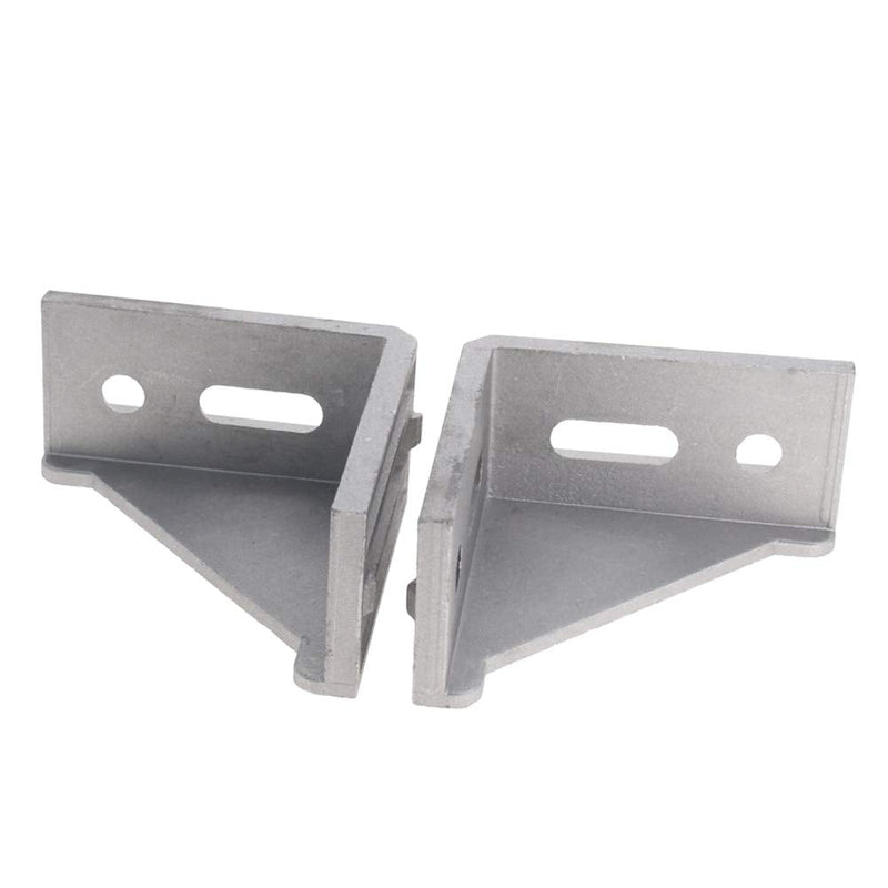 MroMax 6PCS Inner Angle Bracket Gusset Aluminum Alloy Inner Joint Bracket Suitable for 4080 Series Aluminum Extrusion Profile Silver