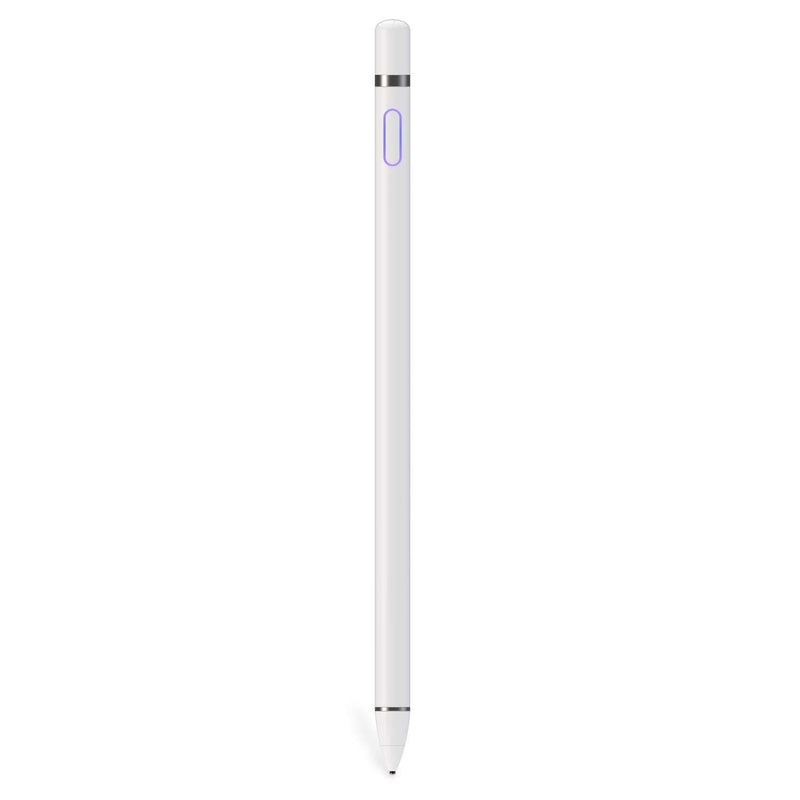 Stylus Pen for Touch Screens, Active Pencil Smart Digital Pens Fine Point Stylist Compatible with iPhone iPad Pro Air Mini and Other Tablets white