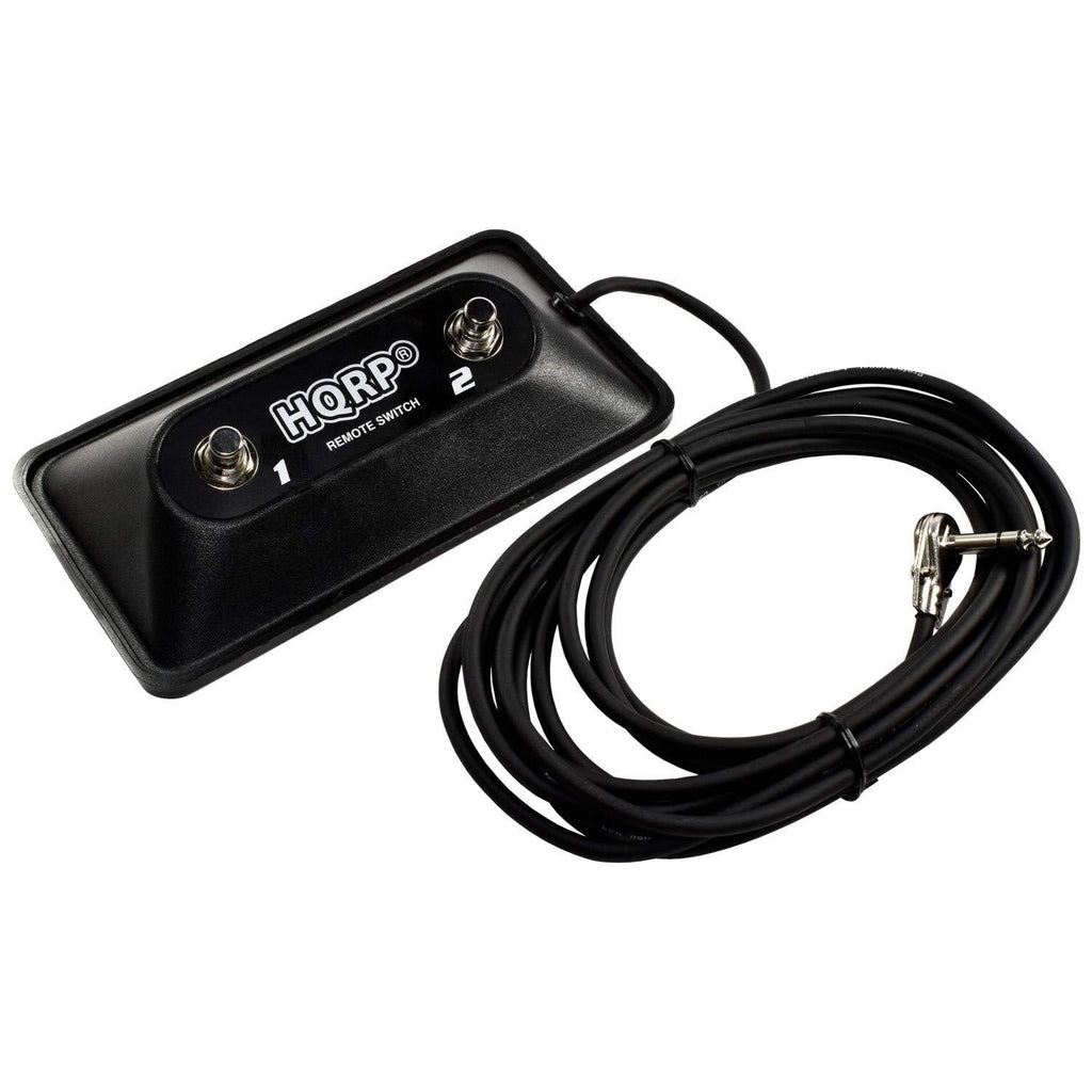 HQRP Multi-purpose 2-Button Guitar Amp Footswitch works with Peavey 03022910 03008010 03330850 Replacement fits TransTube Bandit DeltaBlues Supreme Head Ecoustic 112 Mark VIII amps