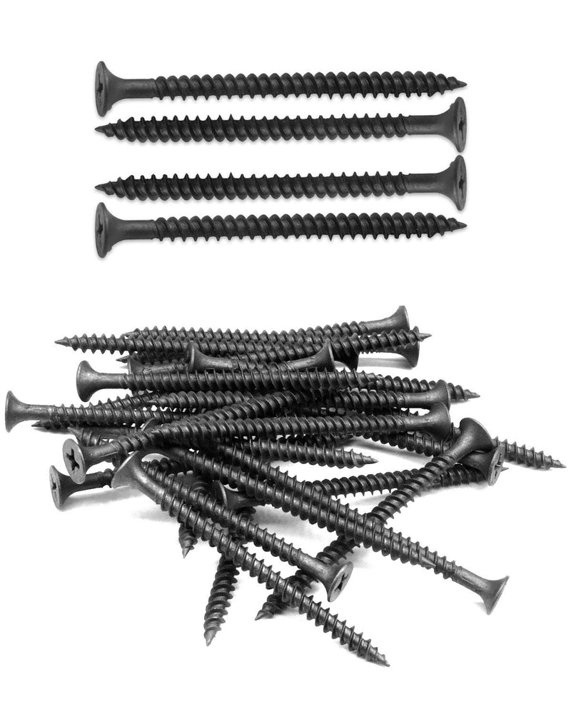IMScrews 50pcs #8x2-3/8" Flat Head Phillips Drywall Screws Fine Thread Sharp Point Wood Screw, Carbon Steel 1022A, Black Phosphate 50 Pcs #8x2-3/8"