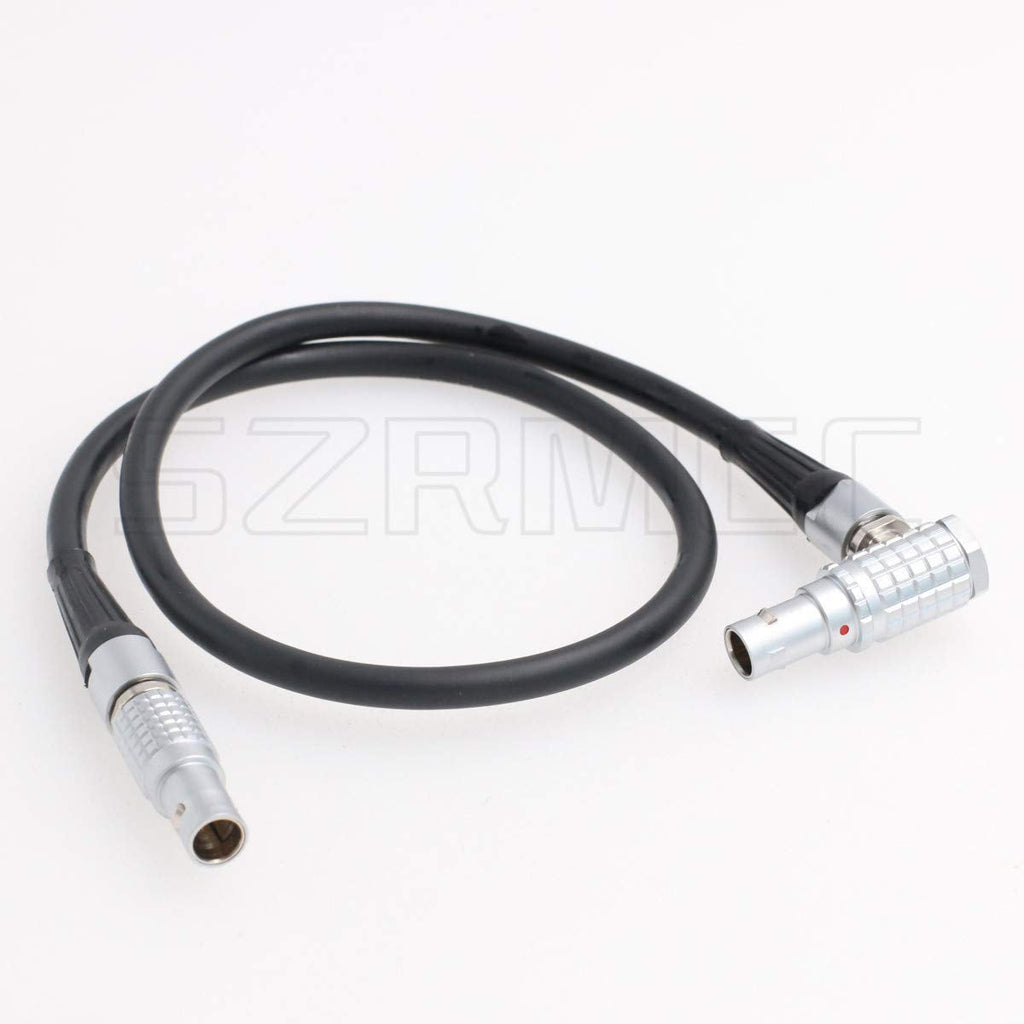 SZRMCC Nucleus-M 0B 7 Pin Male to 0B 7 Pin Male for Wireless Follow Focus Motor Connection Control Cable Daisy-Chained to 7-pin (Straight-Elbow 60cm) Straight-Elbow 60cm