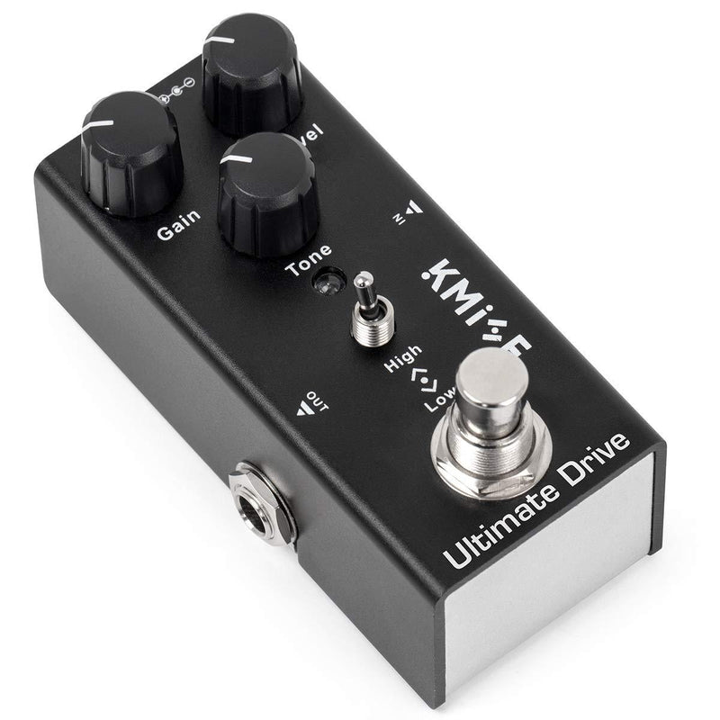 lotmusic Ultimate Drive Electric Guitar Effects Pedal Mini Single Type DC 9V True Bypass Black